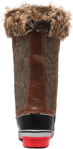 Vista 4 de DREAM PAIRS - Botas de nieve invernales de media pantorrilla para mujer