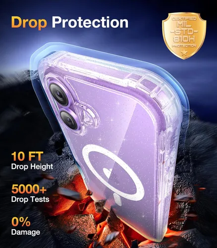 Vista 1042 de DIACLARA - Funda transparente compatible con iPhone XR 6.1 pulgadas 2018