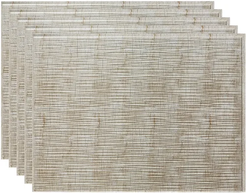 Vista 29 de FASÄDE Ripple - Panel decorativo de vinilo decorativo para salpicaduras de 18 x 24 pulgadas en plata argente (paquete de 5)