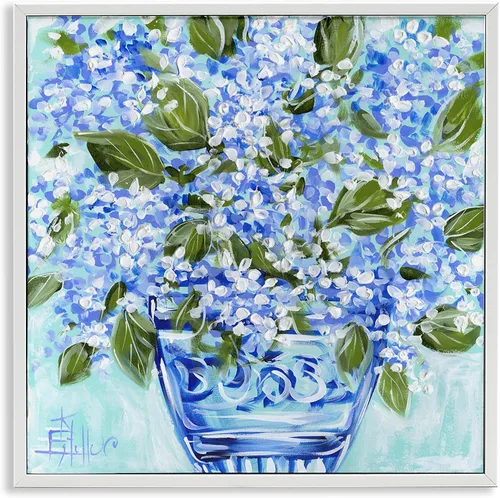 Vista 20 de Spring Floral Dollops' Framed Giclee Art