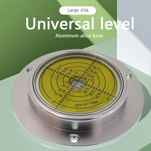 Vista 2 de Burbuja de nivel universal horizontal de nivel de burbuja de nivel de agua de alta precisión pequeña recta a través de orificio de montaje de 3.543