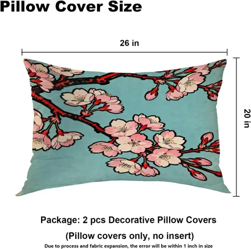 Vista 202 de Batmerry Autumn Pumpkin Templeton Throw Pillow Covers, Green Leaves Paths Forests Decorative Pillow Covers Digital Printing Blended for Couch Sofa