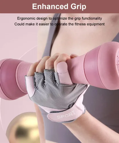 Vista 3 de SUJAYU Guantes de entrenamiento para mujer, guantes de gimnasio para mujer, guantes de gimnasio para entrenamiento, guantes de levantamiento