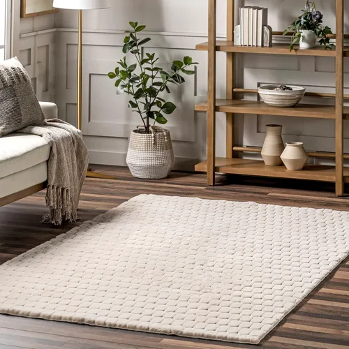 Vista 13 de nuLOOM Alfombra de Área de Felpa Acogedora de 5' x 8', Lavable a Máquina, Antideslizante, Alfombra Shag Suave y Esponjosa para Sala de Estar, Rubor