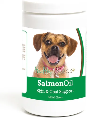 Vista 67 de Healthy Breeds Affenpinscher - Masticables suaves de aceite de salmón, 90