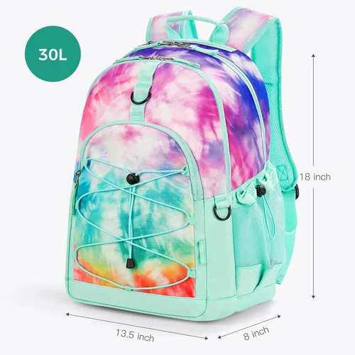 Vista 2 de Choco Mocha - Mochila para niñas y adolescentes, 18 pulgadas, 18 pulg., Mochila