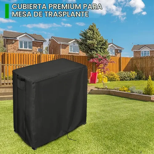 Vista 6 de Funda para Mesa de Trasplante, Cubierta Impermeable para Gabinete de Almacenamiento al Aire Libre Mederla 32"x19"x36", Funda Protectora para Armario