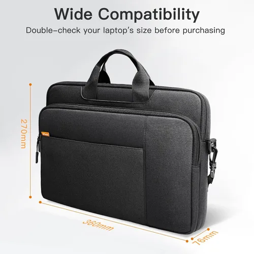 Vista 2 de [Usado] JETech Bolsa para laptop para dispositivos de 13-14 pulgadas, color negro For MacBook Neo A18 Pro, Mac Air/Pro 13/14, HP Pavilion 14, Dell