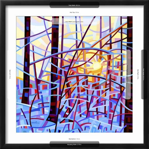 Vista 5 de AllPosters Mandy Budan - Marco negro con estampado de giclée para pared, 16 x 16 pulgadas