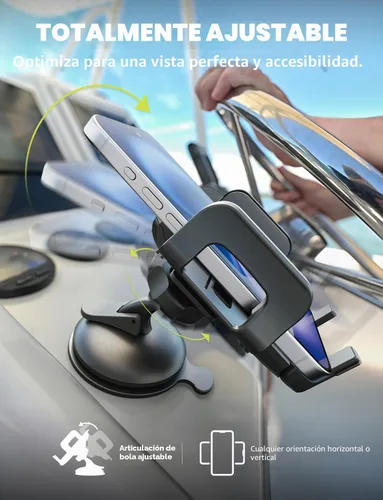 Vista 6 de Bracketron Griplox - Soporte de teléfono impermeable para barcos, soporte de ventosa marina con funda sellada, soporte seguro para teléfono