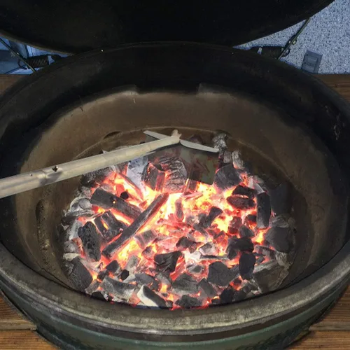 Vista 8 de Rastrillo para Parrilla de Carbón, Accesorios de Herramienta para Cenizas, Rastrillo de Cenizas para Parrilla Kettle de Carbón y Horno de Pizza