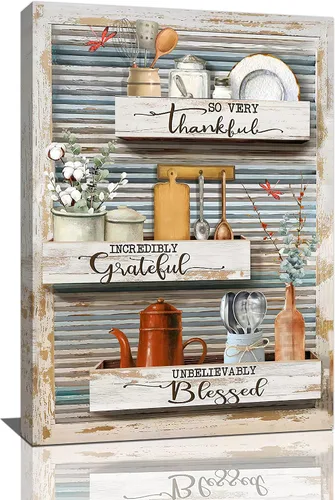 Vista 17 de Arte de pared de colibrí cristiano con texto en inglés "God says you ers", impresiones en lienzo, pintura rústica de pájaros de campo, obras de arte
