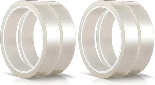 Vista 9 de Zonon Cinta térmica transparente de 108 pies para sublimación y transferencia de calor, resistente a altas temperaturas, ideal para placas