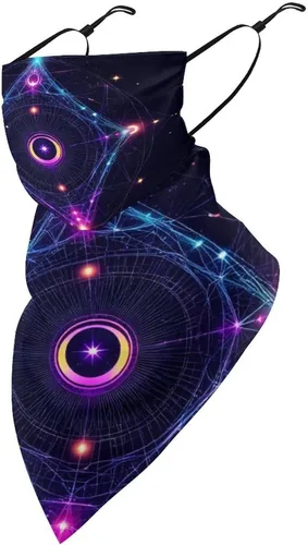 Vista 32 de Bufanda reutilizable con protección solar UV para las orejas, bandana reutilizable para la cara Color985