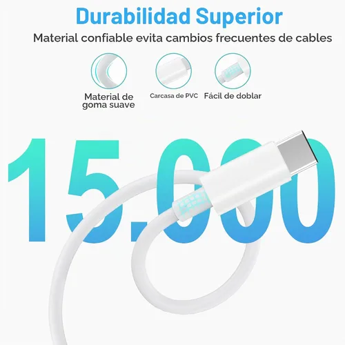 Vista 4 de Cable adaptador de 30 pines a USB C para iPhone, iPad, iPod, cable de datos de nueva generación, cable de carga de USB C a conector de base