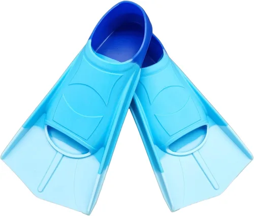 Vista 13 de Aletas de natación para niños, cómodas aletas de silicona para nadar y bucear, tamaño adecuado para principiantes, niños, niñas, niños y adultos