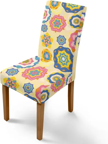 Vista 31 de Rnyleeg Juego de 1 funda para sillas de comedor con diseño de mariposa y rosa azul, elegante, suave, lavable, para cocina, hotel, ceremonia