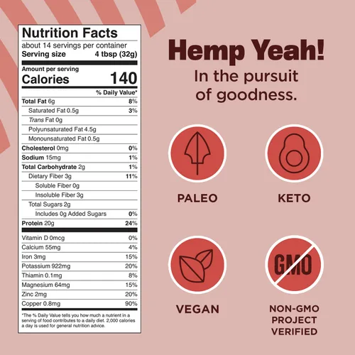 Vista 2 de Manitoba Harvest CABRA ¡Sí! Polvo de proteína max orgánico, sin azúcar, 16 oz; con 20 g de proteína y 4.5g Omegas 3 y 6 por porción, keto-amigable
