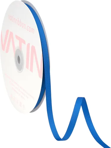 Vista 110 de VATIN Cinta de Grogrén Negra, 1-1/2" x 50 Yardas Continuas, Cinta de Grogrén de Poliéster Negra, Usar para Lazos de Bricolaje, Accesorios