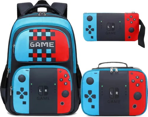 Vista 11 de JIANYA Mochila escolar para niños y niñas Dinosaurio/Púrpura