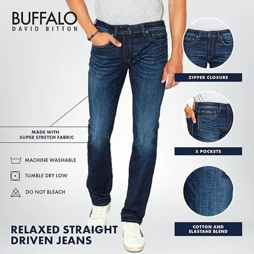 Vista 6 de Buffalo David Bitton Jeans Straight Six para hombre