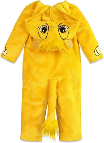 Vista 6 de Disney Mono de cosplay con cremallera Simba de Rey León para recién nacido a bebé