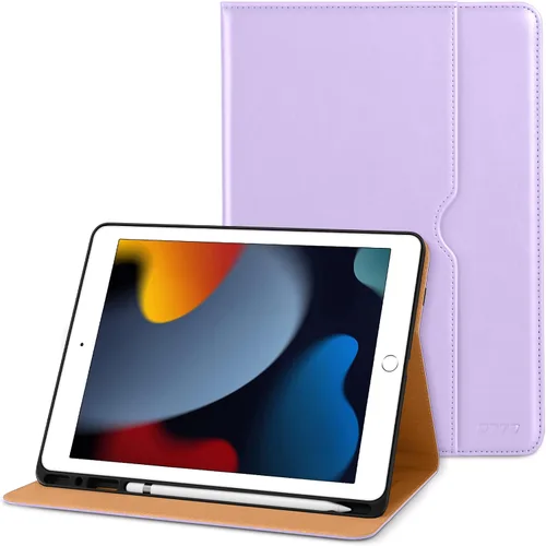 Vista 31 de DTTO Funda para iPad de 9ª/8ª/7ª Generación de 10.2 Pulgadas 2021/2020/2019, Funda de Soporte Folio Empresarial de Cuero Premium con Soporte