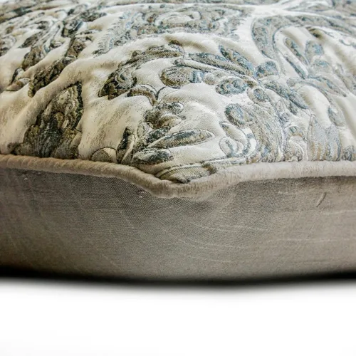 Vista 40 de The HomeCentric Funda de almohada con cremallera, funda de cojín azul de 12 x 12 pulgadas, funda de cojín de algodón bordado para sofá, diseño