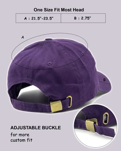 Vista 2 de Utmost Gorra de béisbol unisex de algodón de perfil bajo, color blanco liso, suave, sin construir, ajustable, tamaño para papá