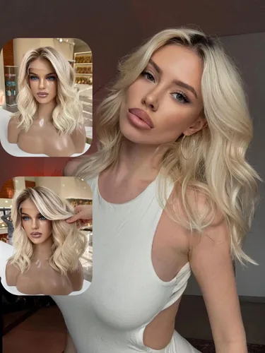 Vista 14 de Pelucas de cabello humano de 10 pulgadas