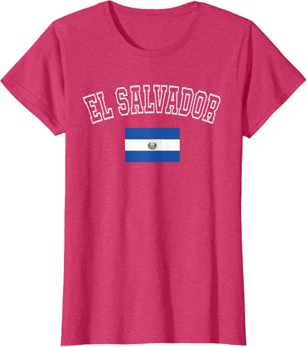 Vista 13 de Camiseta vintage con diseño de la bandera de El Salvador