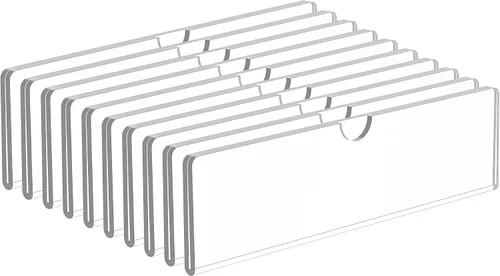 Vista 9 de KOTEMON Soporte acrílico para placa de identificación de pared, placa de puerta con cintas adhesivas, marco transparente para letreros, 2 x 8
