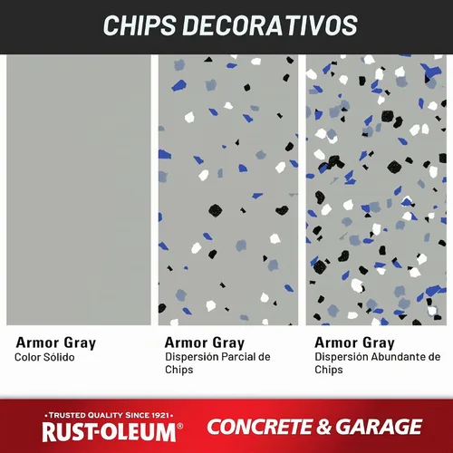 Vista 11 de Rust-Oleum 225359-2PK - Pintura e imprimación para pisos de concreto y garaje, galón, gris armadura satinada, paquete de 2