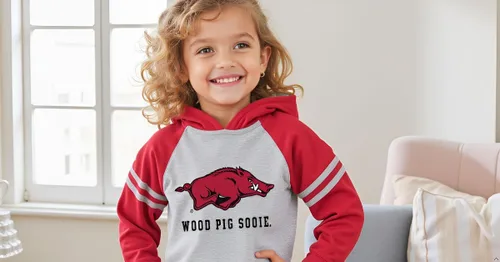 Vista 3 de Wes and Willy - Sudadera con capucha de manga larga para niños de universidad con rayas