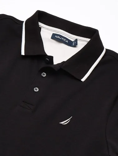 Vista 4 de Nautica Polo de manga corta con cuello de doble punta para hombre