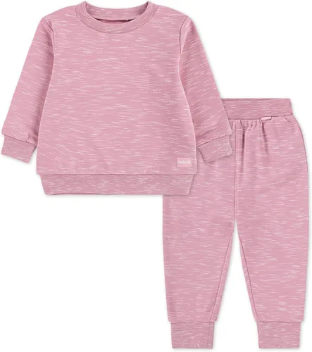 Vista 6 de Hurley Conjunto de 2 piezas unisex para bebé de sudadera suave con cuello redondo Cloud Slub Basic y pantalones deportivos Carbono