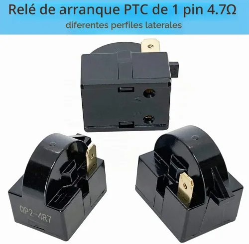 Vista 3 de QP2-4.7/4R7 Relé de inicio PTC del arrancador del refrigerador de 1 Pin