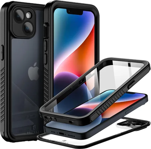 Vista 10 de BEASTEK Funda impermeable para iPhone 14 Pro, funda subacuática a prueba de golpes, a prueba de polvo, serie FSN con protector de pantalla integrado