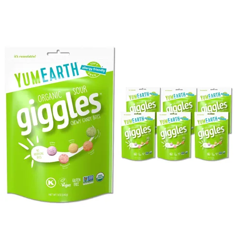Vista 15 de YumEarth Organic Giggles - Caramelos masticables aptos para alérgicos