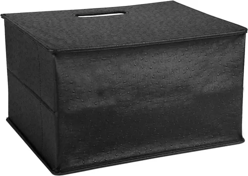 Vista 5 de HofferRuffer Soporte para cesta de revista, revistero plegable, organizador de archivos de documentos, carpeta de archivos, organizador