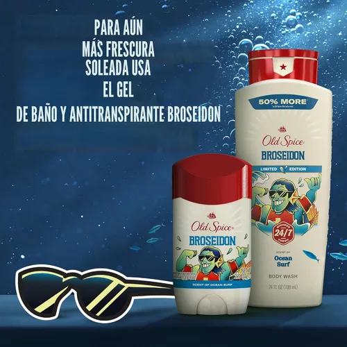 Vista 9 de Old Spice Desodorante antitranspirante Dry Feel para hombres, Summerdudes, protección 24/7 contra el sudor y el olor, frescura soleada 24/7 y aroma