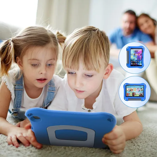 Vista 5 de DiHines - Funda para tableta 8 iPad para niños, funda para tablet 8/8 Plus (compatible con versión 2022 y 2020), funda DiHines a prueba de niños