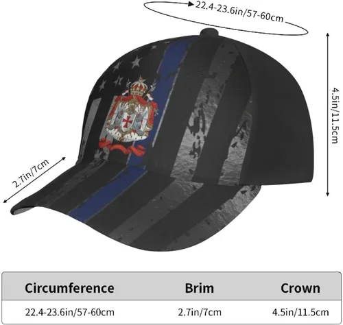 Vista 5 de Knights Templar Coat of Arms Flag Cap Tucker Hat Adjustable Sports Baseball Caps5 Black