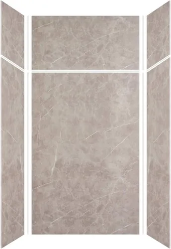 Vista 20 de Transolid EWKX363696-41 Expressions - Kit de pared de ducha de 6 paneles con extensión, 36 pulgadas de largo x 36 pulgadas de ancho x 96 pulgadas