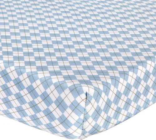 Vista 34 de Sábana ajustable de algodón tejido en jersey para cuna o cama para niño o niña, de Abstract
