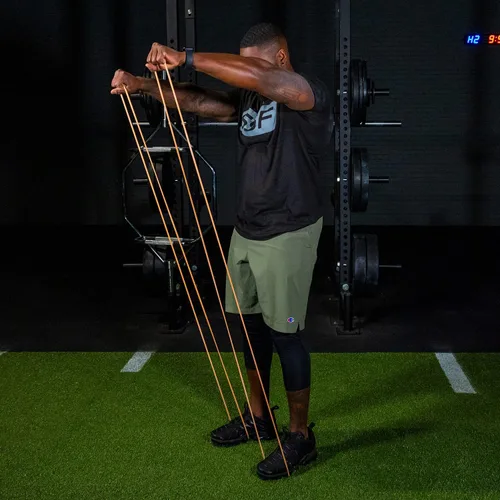 Vista 6 de Serious Steel Fitness Bandas de entrenamiento de resistencia de 32 pulgadas