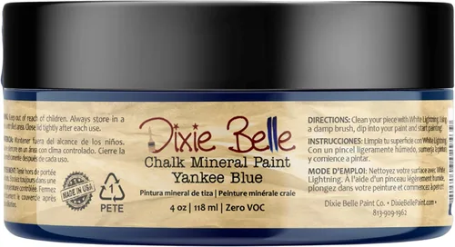 Vista 84 de Pintura para muebles con acabado de tiza Dixie Belle Paint Company - Amatista (4oz) - Pintura mineral de tiza chic púrpura profundo mate