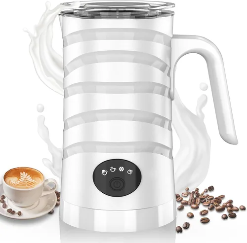 Vista 8 de COO Espumador de leche, vaporizador de leche eléctrico 4 en 1 11.8 fl oz Negro