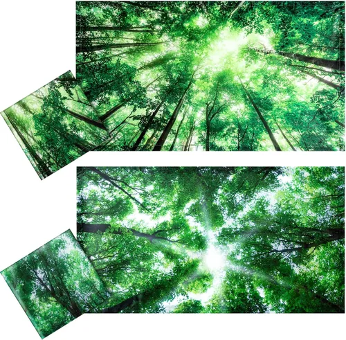Vista 8 de Tujoe 2 cubiertas de luz fluorescente para luces de techo de 4 x 2 pies, filtros de luz fluorescente, cubiertas magnéticas para cubículos