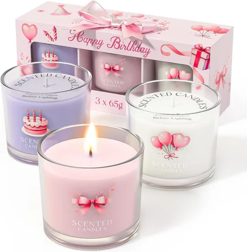 Vista 27 de CHILLFLAME Velas perfumadas de regalo para mujer, juego de regalo de velas para ella, 6 velas votivas perfumadas, regalos de cumpleaños